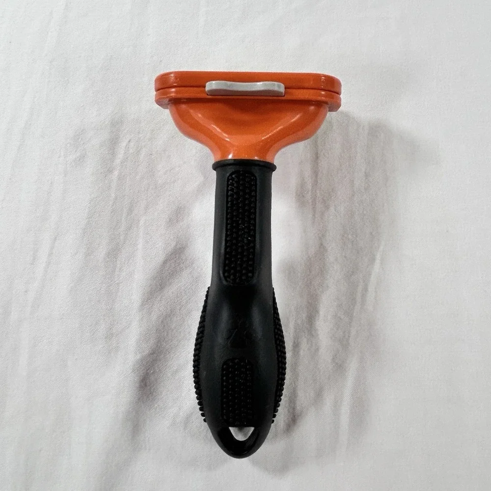 Furminator Undercoat Deshedding Comb for Large Hairy Dog Cat ORANGE long hair